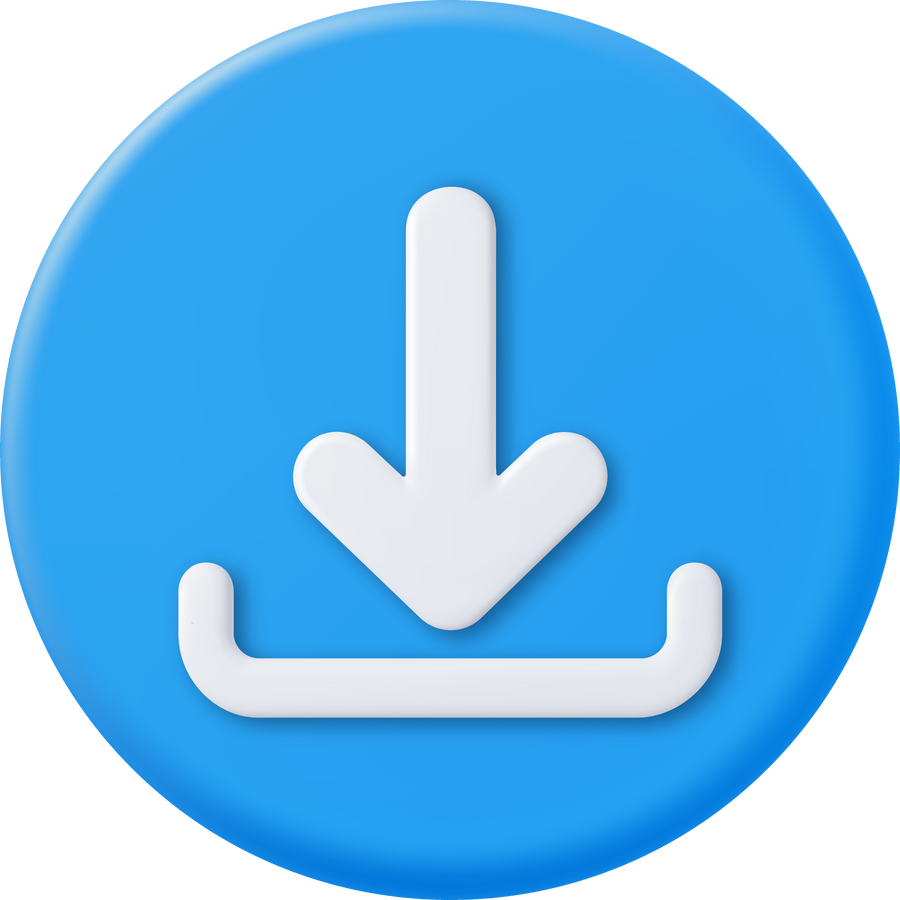 3d download icon